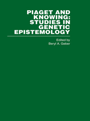 cover image of Piaget and Knowing